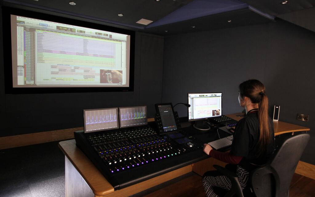 Audio Production taking place in Spirit Studios' S6 Suite