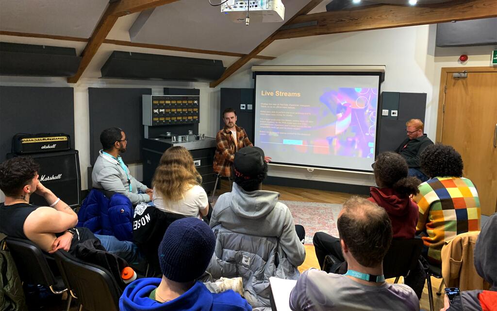 Lecture on how to monetise music and talent