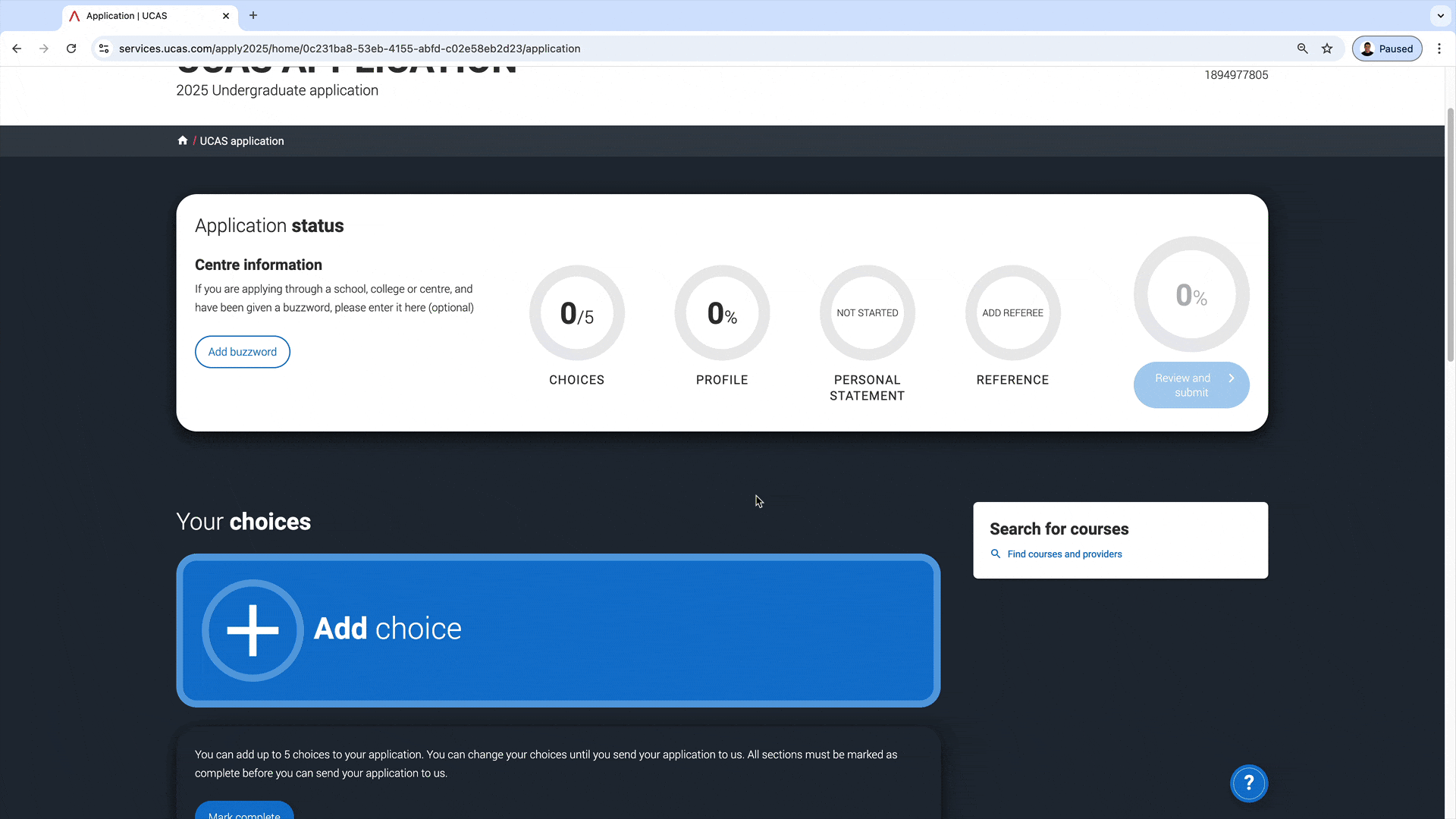 Gif of applying to Electronic Music Production and Performance on UCAS.
